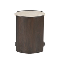 Bijzettafel Rune Botticino marmer 45 cm