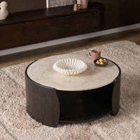 Couchtisch Rune Botticino Marmor 80 cm