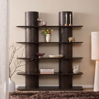 Bücherregal Finn aus Mangoholz – braun 180 cm