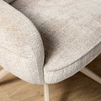 Zitting eetkamerstoel Bella Off-white