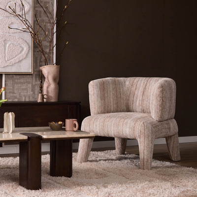 Fauteuil Eva taupe