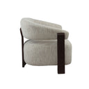 Fauteuil Juun beige zijaanzicht