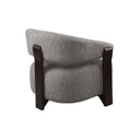 Fauteuil Juun taupe schuin van achteren