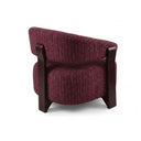 Fauteuil Juun bordeaux schuin van achteren