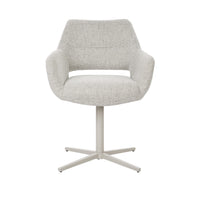 Draaibare eetkamerstoel Lux beige