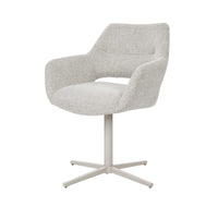 Draaibare eetkamerstoel Lux beige