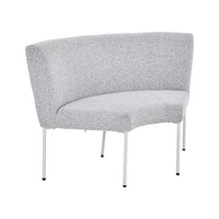 Eetkamerbank Riff hoekelement | Beige | 100 cm - Mooier Thuis