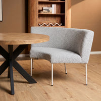 Esstischbank Riff Eckelement | Beige | 100 cm