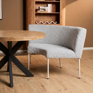 Eetkamerbank Riff hoekelement | Beige | 100 cm
