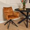 Eetkamerstoel Dani Velvet Gold Okergeel - 56 cm breed - Mooier Thuis