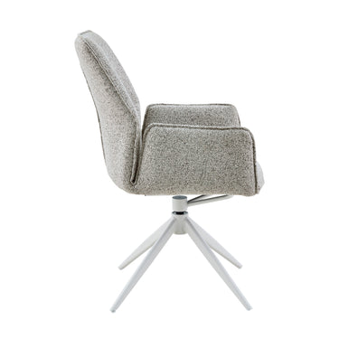 Set van 2 - Eetkamerstoel Hera Beige met Armleuning