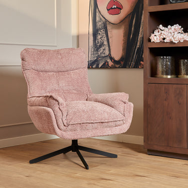 Fauteuil Vera roze | 115 x 59 cm