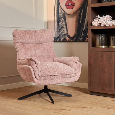 Fauteuil Vera roze | 115 x 59 cm