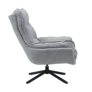 Fauteuil Vera lichtgrijs | 115 x 59 cm
