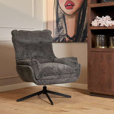 Fauteuil Vera donkergrijs | 115 x 59 cm