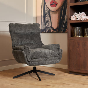 Fauteuil Vera donkergrijs | 115 x 59 cm