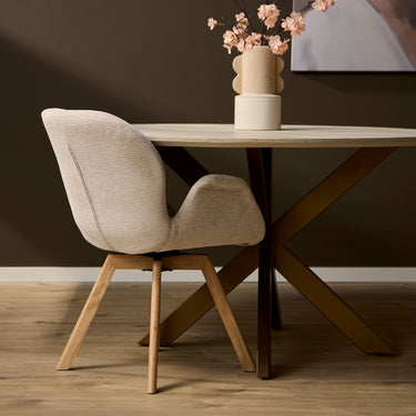 Set van 2 - Eetkamerstoel Jesse Beige