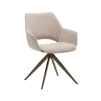 Draaibare Eetkamerstoel Daisy Beige - afbeelding 2