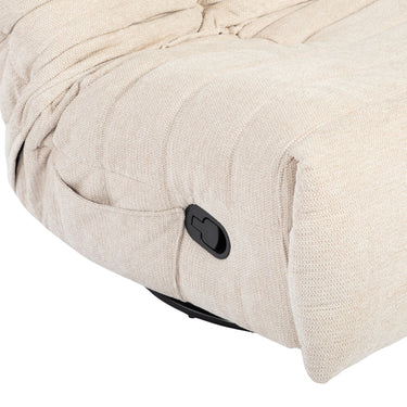 Relaxfauteuil Zen beige | Aragon 03 stof