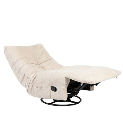 Relaxfauteuil Zen beige | Aragon 03 stof