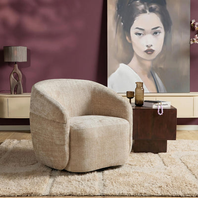 Fauteuil Yara beige | 82 x 77 cm