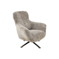 Draaibare fauteuil Nena bruin