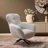 Swivel armchair Nena beige