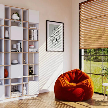 Vakkenkast met deuren en open vakken - Wit HPL 257x144cm