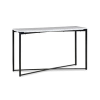 Saxon Consoletafel Carrara Marmer Wit 127x43 cm