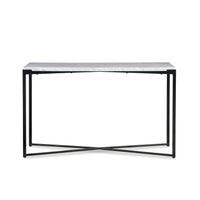 Saxon Consoletafel Carrara Marmer Wit 127x43 cm