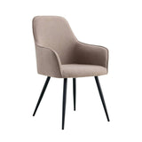 Set van 2 - Eetkamerstoel Harbo - Stof Beige