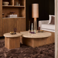 Salontafel Numa naturel travertin | 103 cm