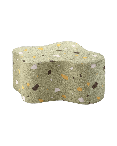 Wigiwama Cloud Pouf mit Terrazzo-Print
