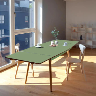 Uitschuifbare eettafel DINN Olijfgroen