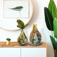 Terroso Vaas Jungle - Handgemaakt Glas - 30 cm
