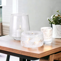 Terroso Geurlamp Wit - Marmerglas - 28 cm