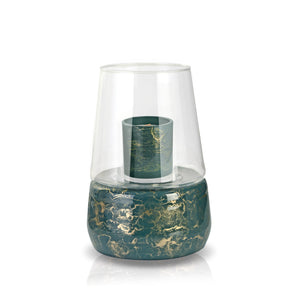 Terroso Geurlamp Groen - Marmerglas - 28 cm
