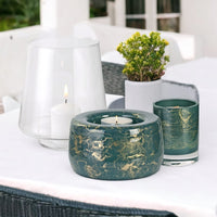 Terroso Geurlamp Groen - Marmerglas - 28 cm
