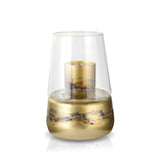 Terroso Geurlamp Goud - Marmerglas - 27 cm - goud en zwart - Mooier Thuis