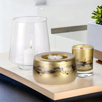 Terroso Geurlamp Goud - Marmerglas - 27 cm