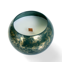 Terroso Geurkaars Groen - Marmerglas - 26 cm