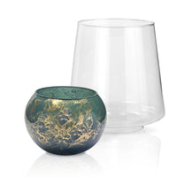 Terroso Geurkaars Groen - Marmerglas - 26 cm