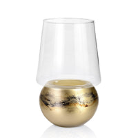 Terroso Geurkaars Goud - Marmerglas - 26 cm