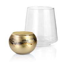 Terroso Geurkaars Goud - Marmerglas - 26 cm