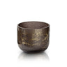 Terroso Vaas Mokka - Marmerglas - 10 cm - bruin - Mooier Thuis