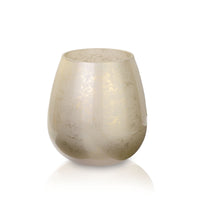 Terroso Vaas Cappuccino - Beige Marmerglas - 21 cm
