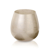 Terroso Vaas Cappuccino - Beige Marmerglas - 25 cm