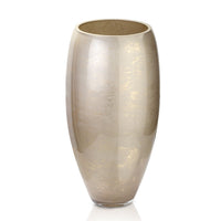 Terroso Vaas Cappuccino - Beige Marmerglas - 38 cm