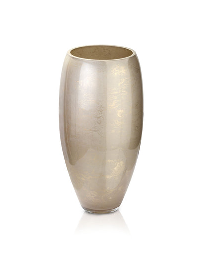 Terroso Vaas Cappuccino - Beige Marmerglas - 38 cm