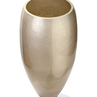 Terroso Vaas Cappuccino - Beige Marmerglas - 38 cm